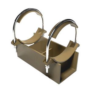 Опоры ТС-626.00.00  серия 5.903-13 выпуск 8-95 хомутовые скользящие, с двумя хомутами, удлиненные 