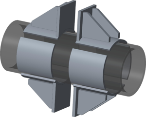 Опоры ТС-663.00.00  серия 5.903-13 выпуск 7-95 двухупорные неподвижные усиленные, с дополнительными подушками 