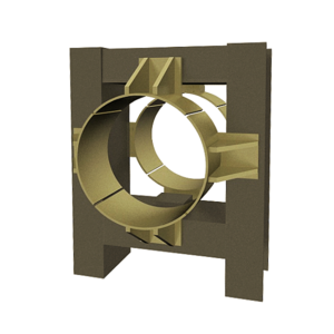 Опоры ТС-664.00.00  серия 5.903-13 выпуск 7-95 четырехупорные неподвижные усиленные 