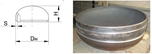 Днища ГОСТ 6533-78 эллиптические
