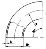 Отводы крутоизогнутые ОСТ 34.10.418–90