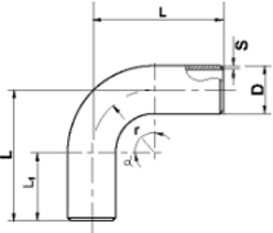Отводы гнутые ГОСТ 22793–83