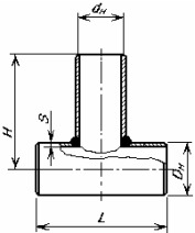 Тройники переходные с усиленным штуцером ОСТ 34.10.433-90