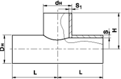 Тройники сварные переходные ОСТ 36-46-81